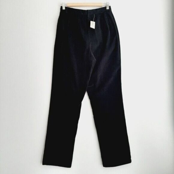 EDDIE BAUER Hi-rise Corduroy Straight Leg Pants Black Sz 6 - Picture 6 of 9